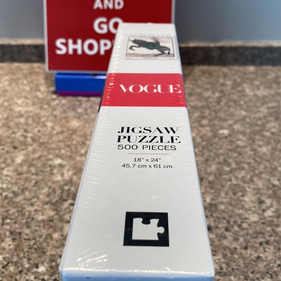 Vogue Lady on a Zebra 500 piece puzzle NEW sealed jigsaw New York Puzzle Co. - Picture 12 of 13